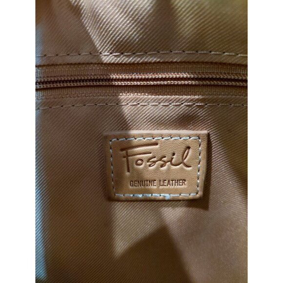 Fossil Multicolor Striped Genuine Leather Crossbody Bag Zip Around Organizer - Picture 9 of 15